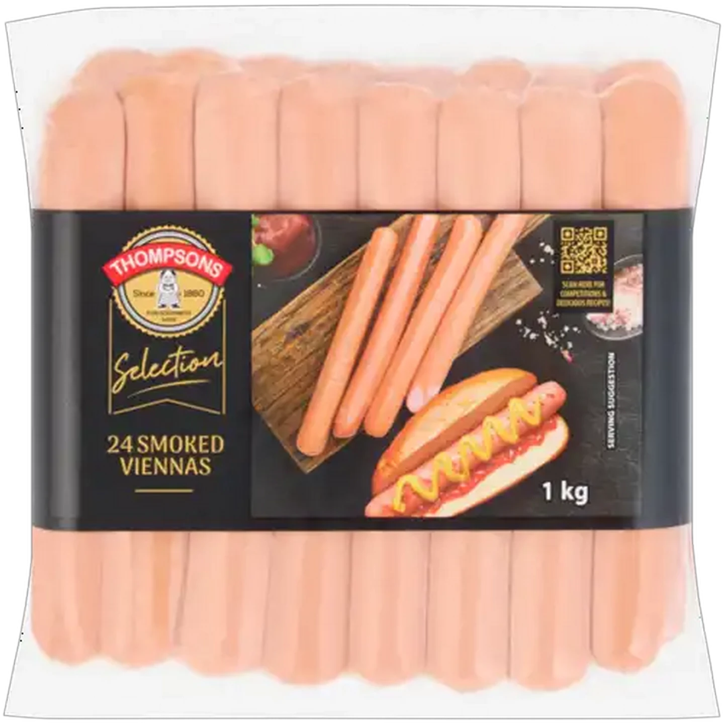 Image of Thompsons Selection Smoked Viennas 24 Pack