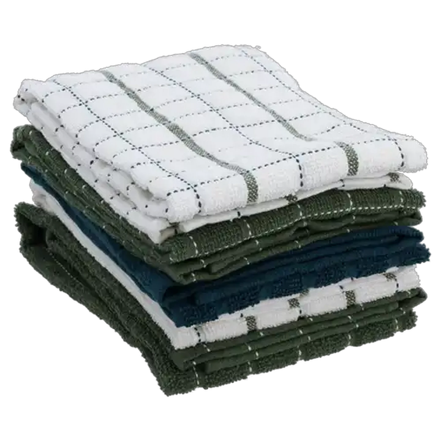 Image of Essentials Milan Terry Kitchen Cloth 45 x 65cm 5-Pack (Design May Vary)