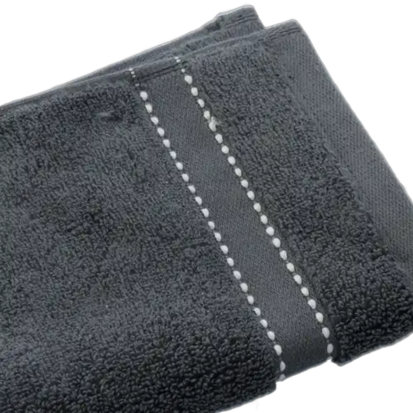 Image of Essentials Hamptons Grey Luxury Guest Towel 30 x 50cm