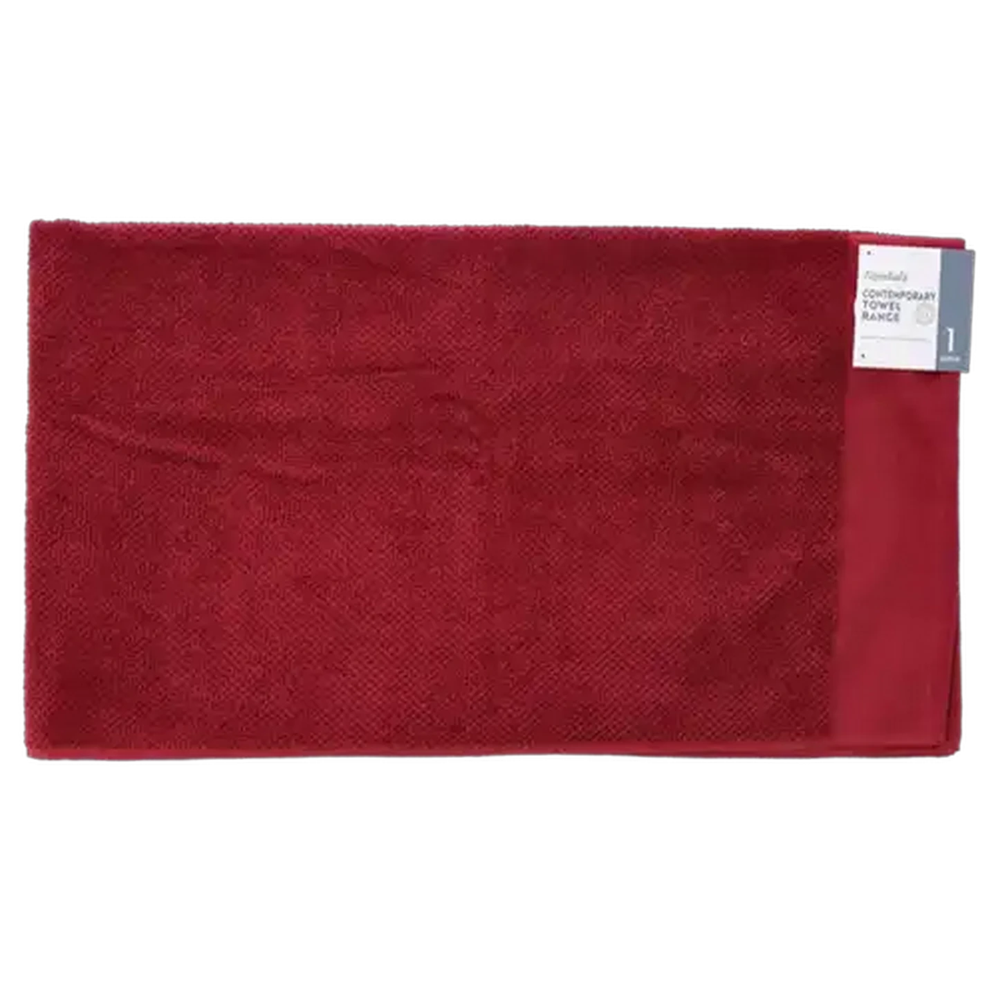 Image of Essentials Manhattan Burgundy Bath Towel 70 x 130cm