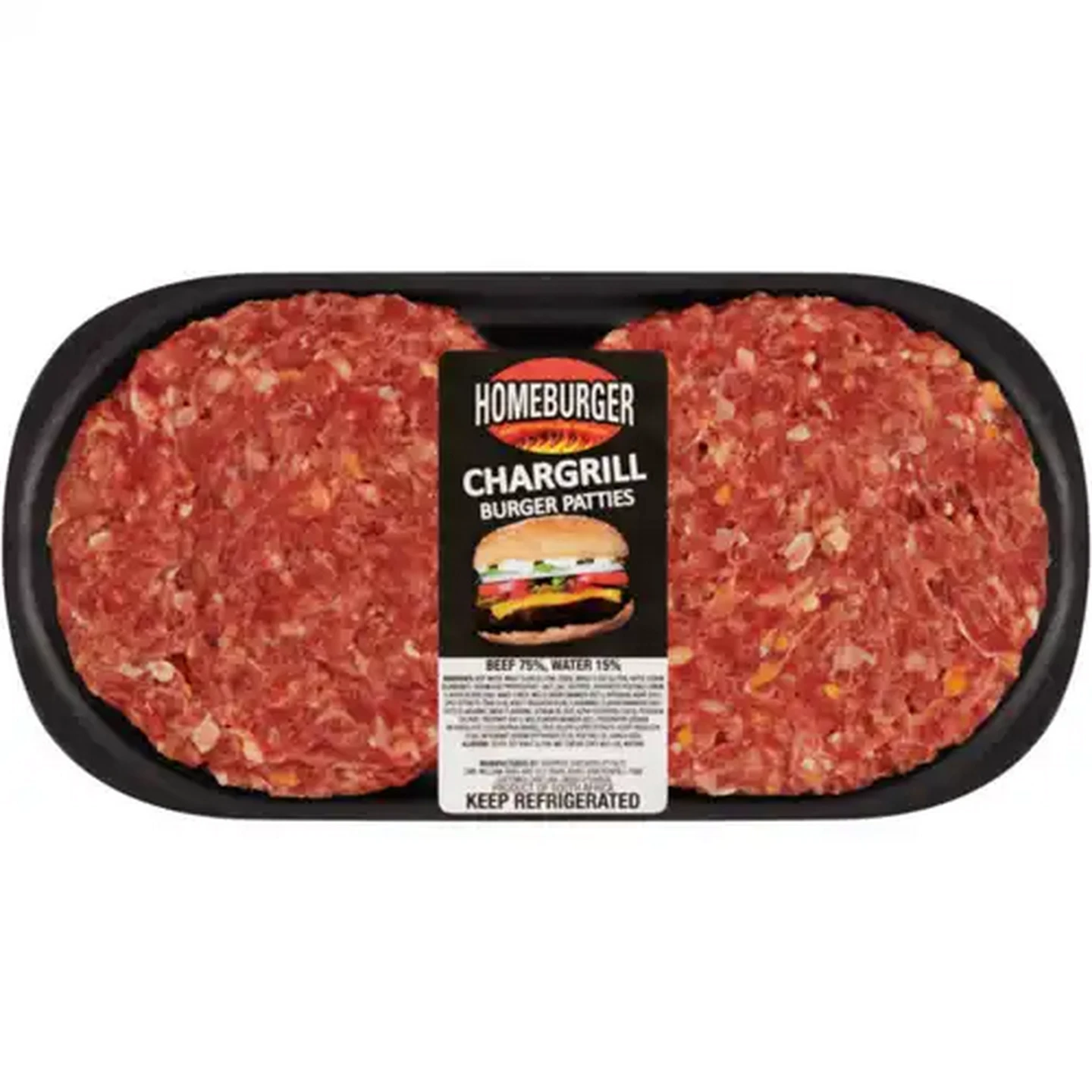 Image of Homeburger Chargrill Burger Patties Per KG (4 Patties)