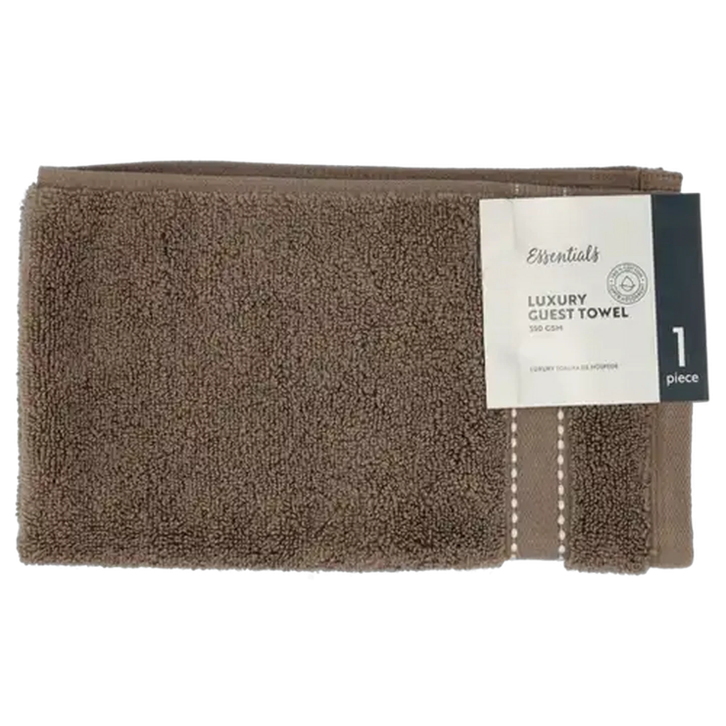 Image of Essentials Hamptons Stone Luxury Guest Towel 30 x 50cm