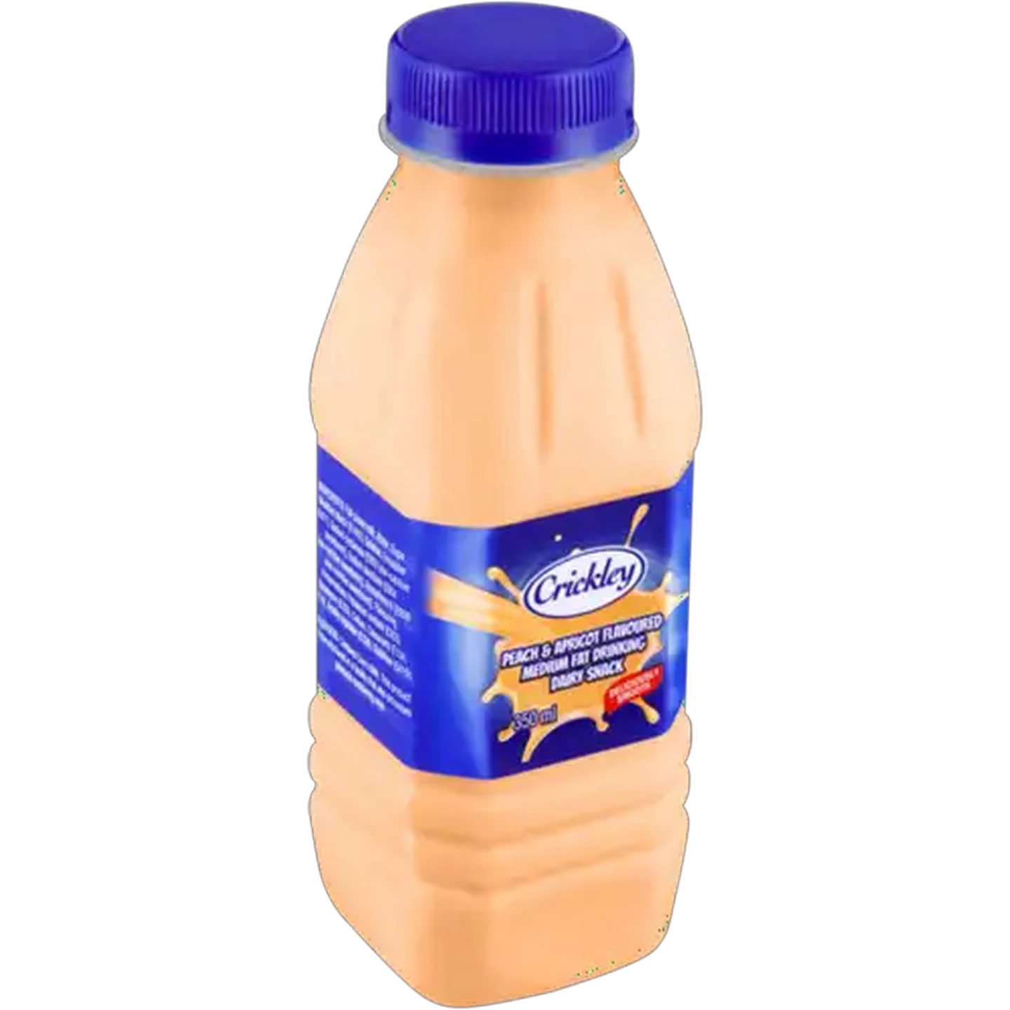 Image of Crickley Peach & Apricot Flavoured Medium Fat Drinking Dairy Snack 350ml