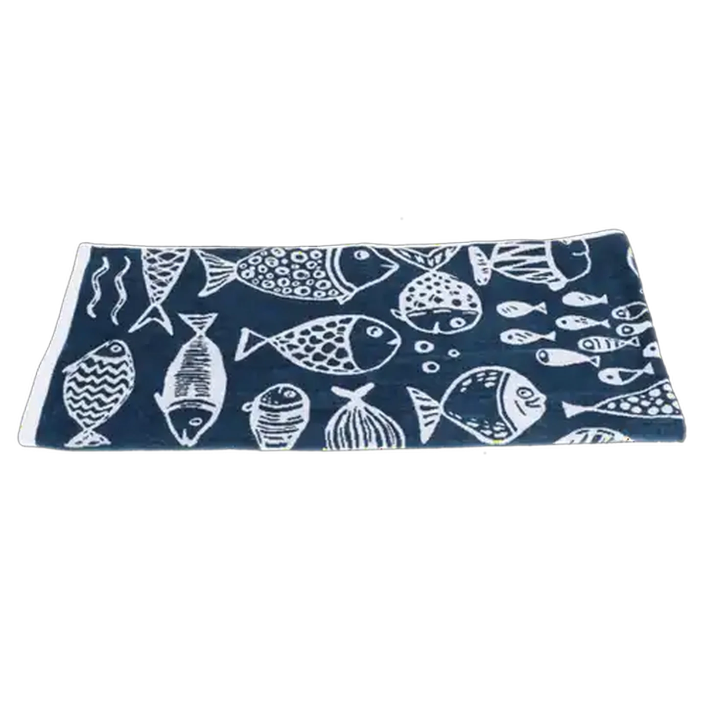 Image of Laguna Navy Fish Beach Towel 80 x 160cm