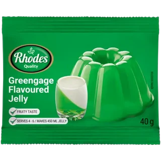 Rhodes Quality Greengage Flavoured Jelly 40g