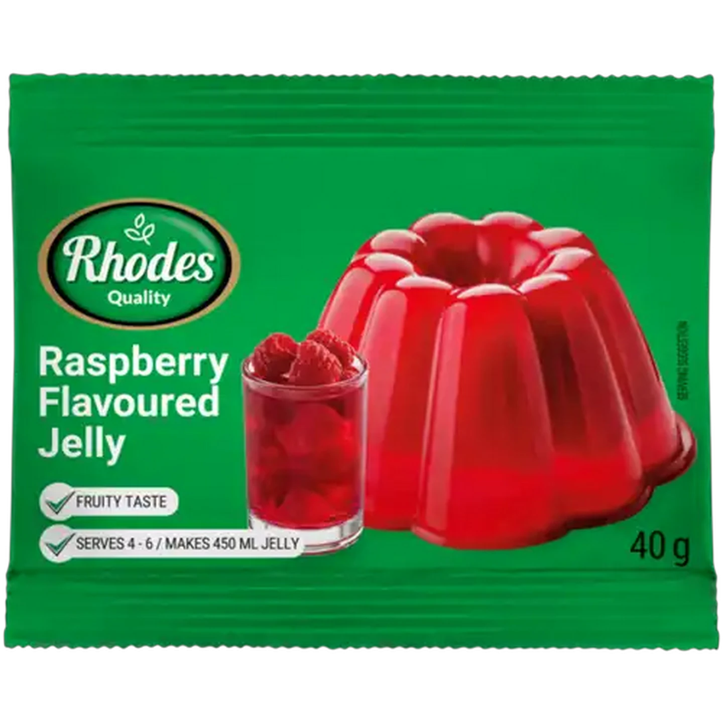 Image of Rhodes Quality Raspberry Flavoured Jelly 40g