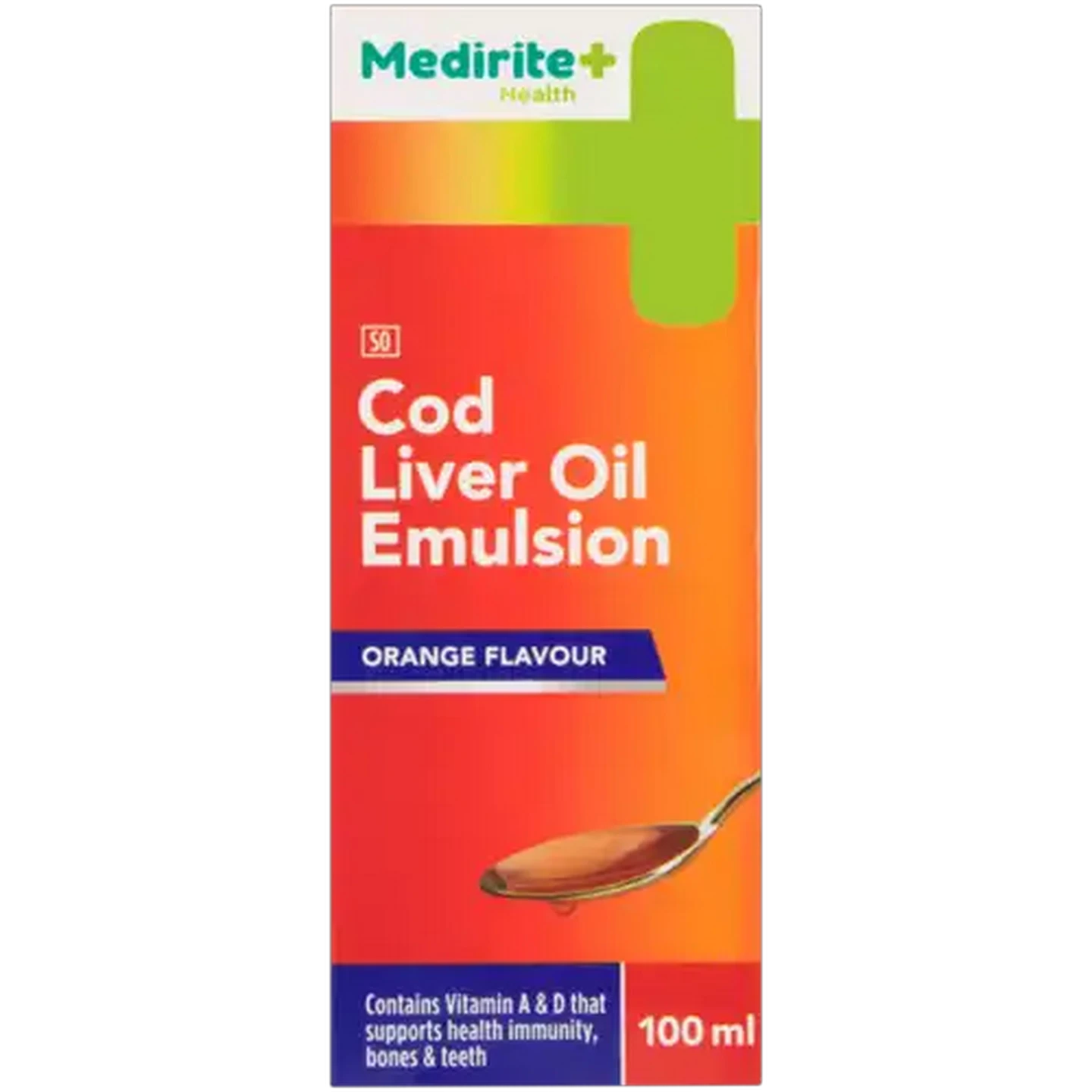 Image of Medirite Orange Flavour Cod Liver Oil Emulsion 100ml