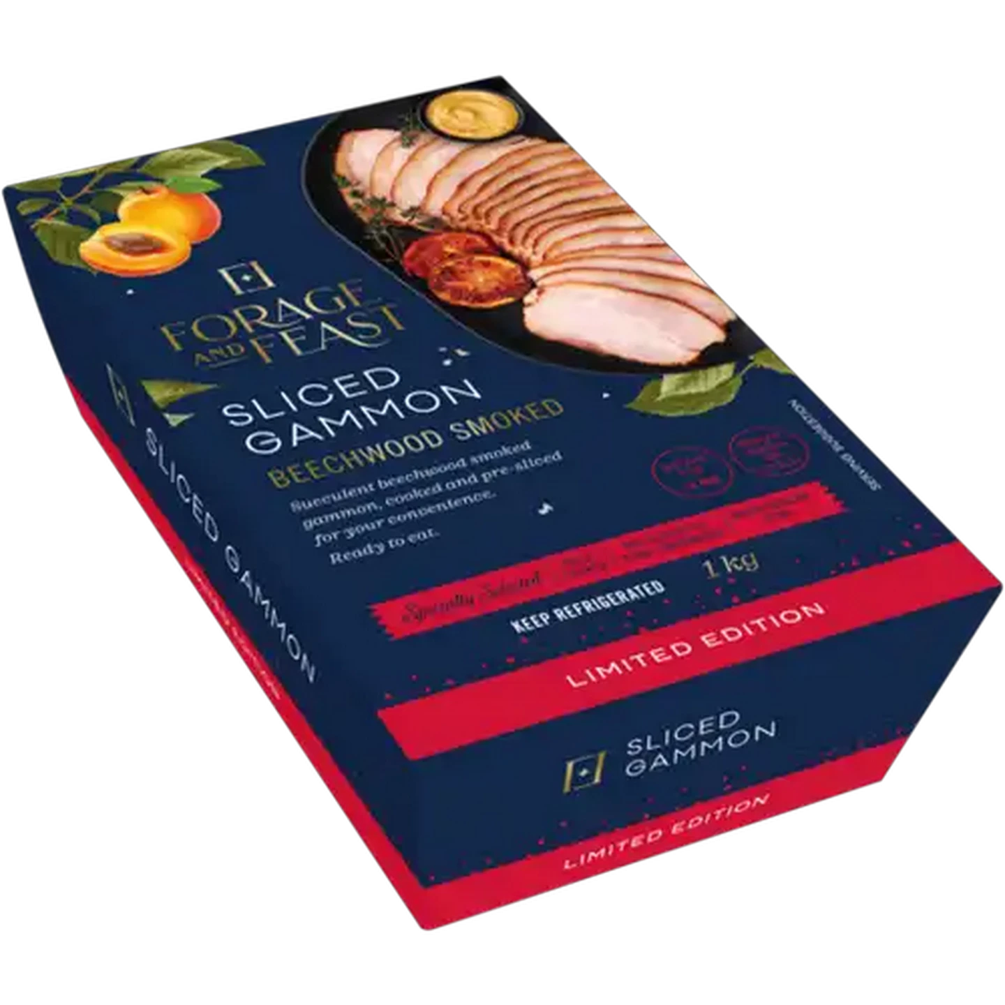 Image of Forage And Feast Limited Edition Beechwood Smoked Sliced Gammon 1kg