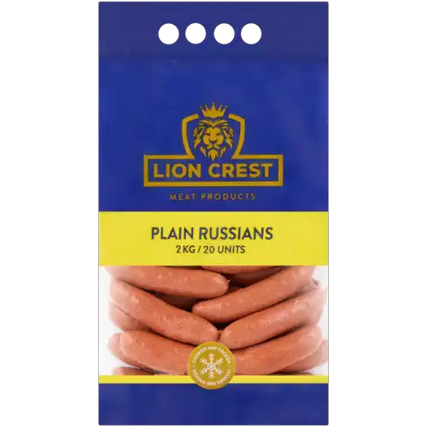 Image of Lion Crest Frozen Plain Russians 2kg