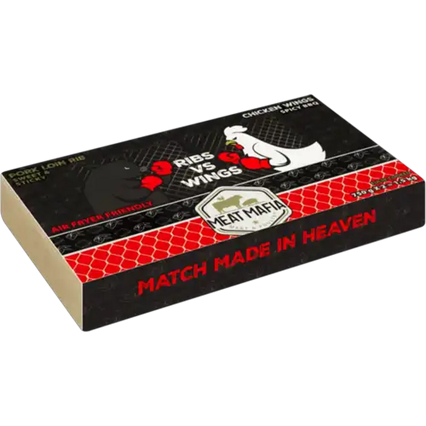 Image of Meat Mafia Sweet & Sticky Pork Loin Rib & Spicy BBQ Chicken Wings 2 x 750g