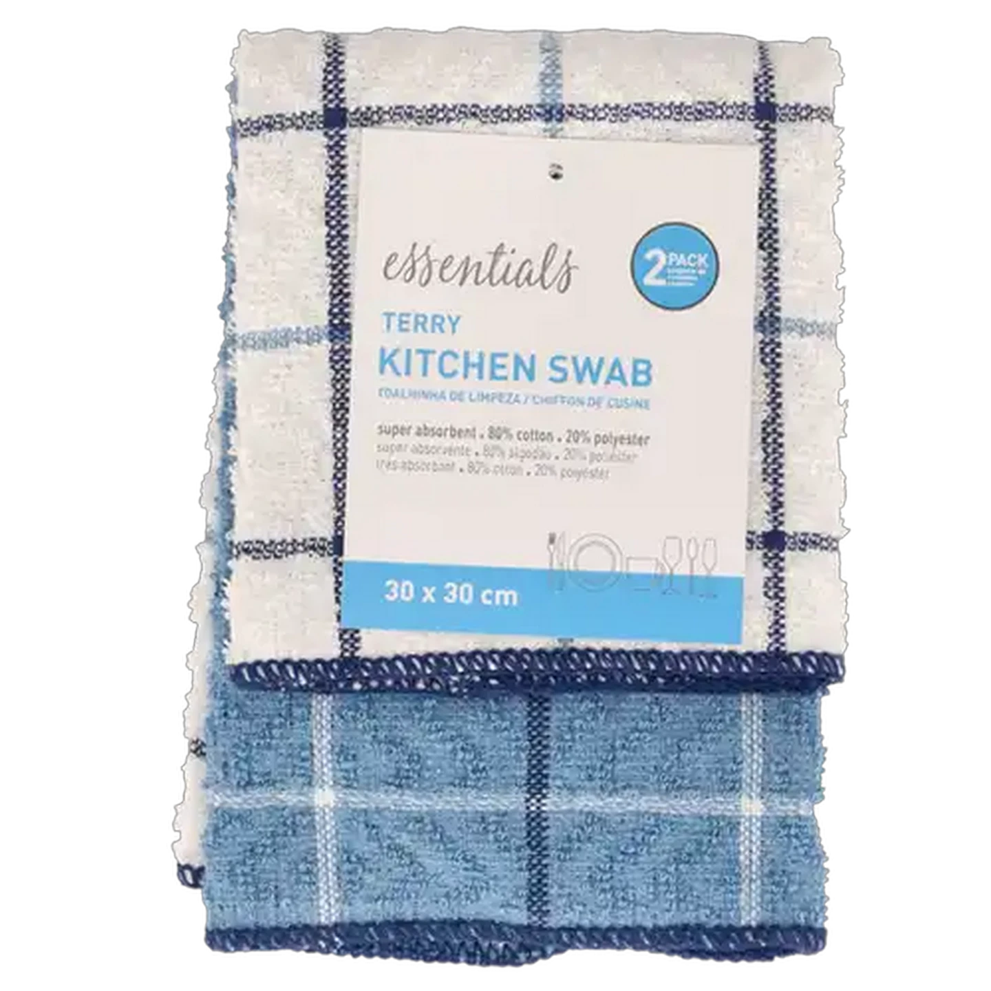 Image of Essentials Terry Kitchen Swabs 2-Pack