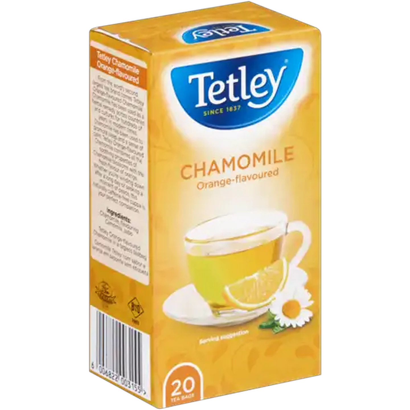Image of Tetley Orange Flavoured Chamomile Tea Bags 20-Pack