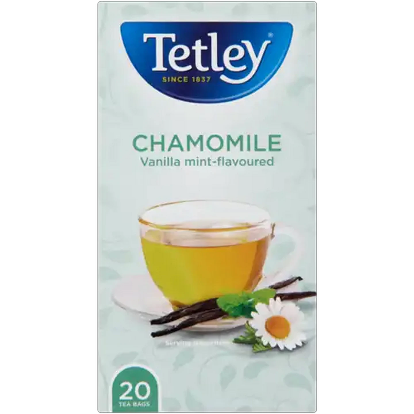 Image of Tetley Vanilla Mint Flavoured Chamomile Tea Bags 20-Pack