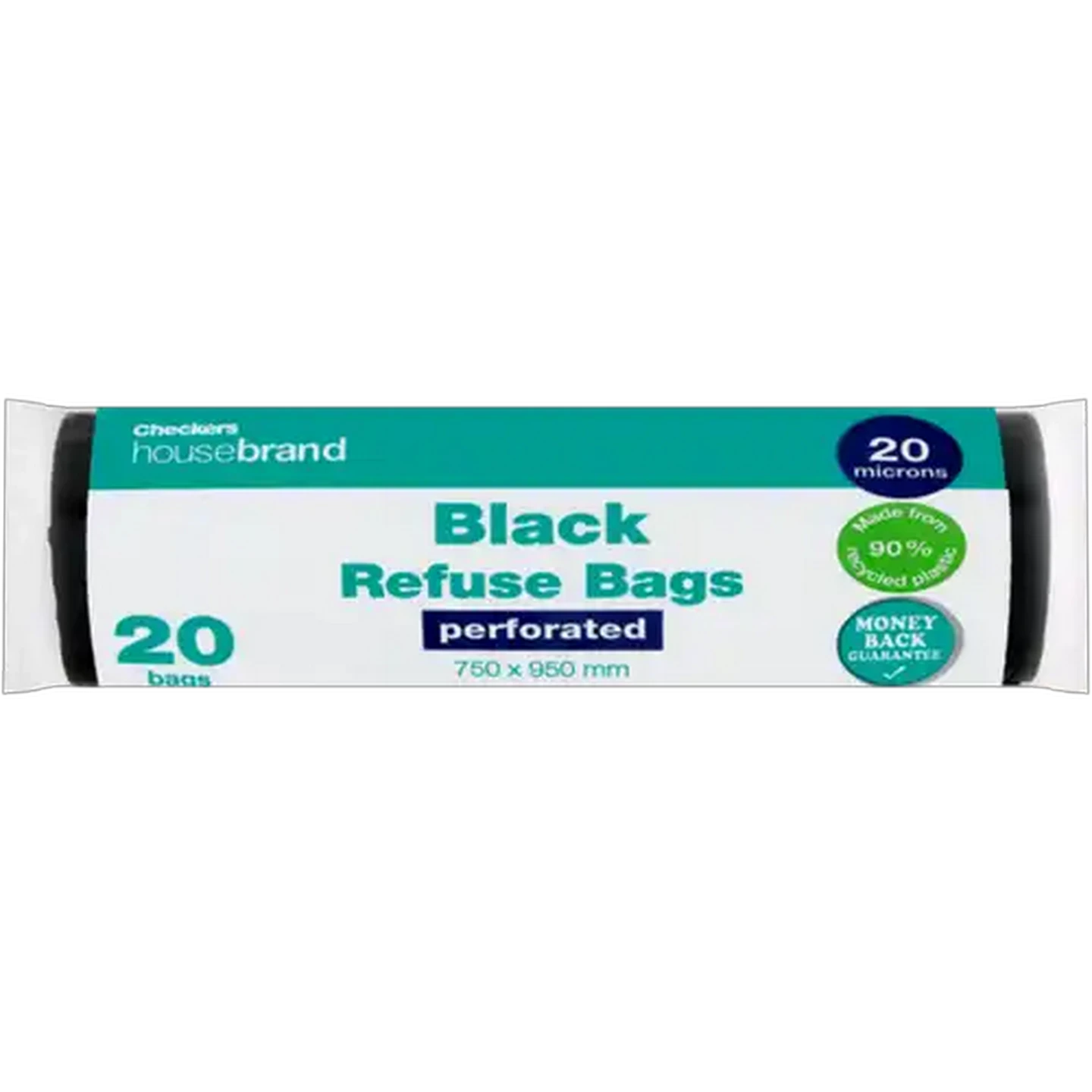 Image of Checkers Housebrand Black Refuse Bags 20-Pack