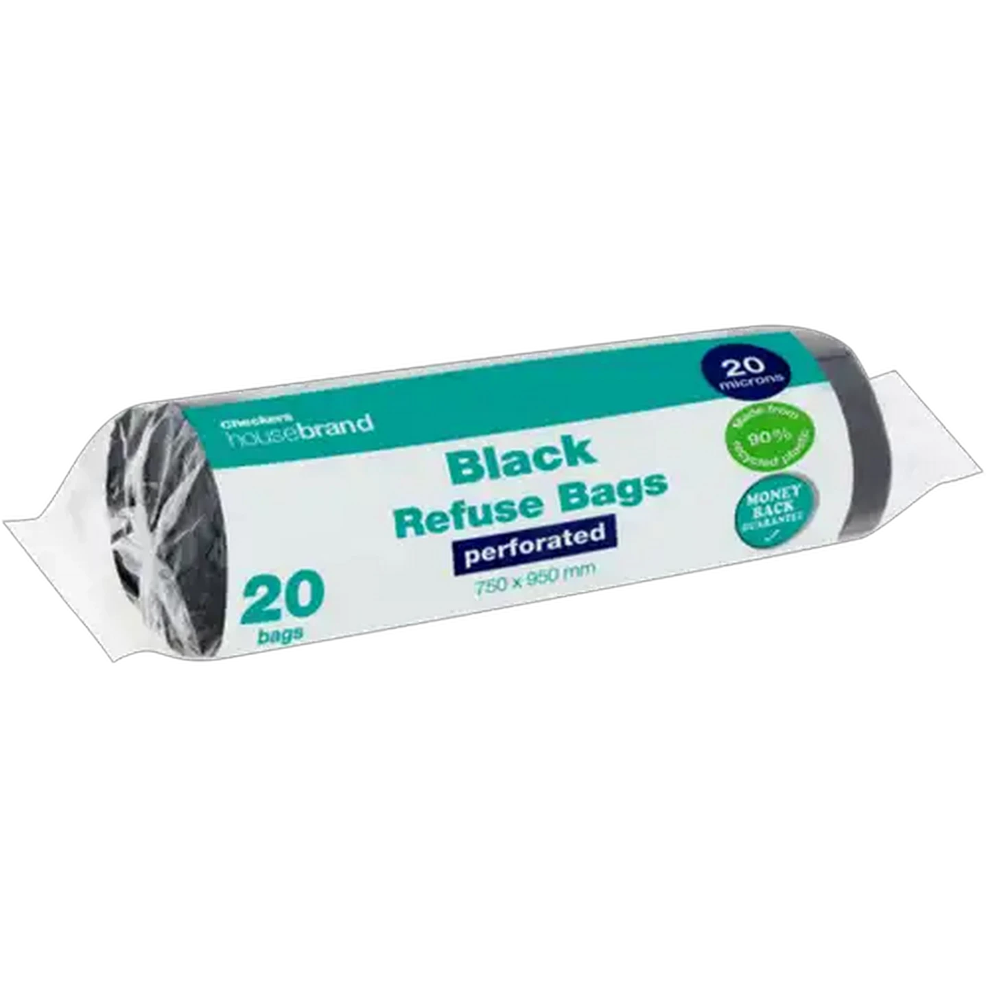 Image of Checkers Housebrand Black Refuse Bags 20-Pack
