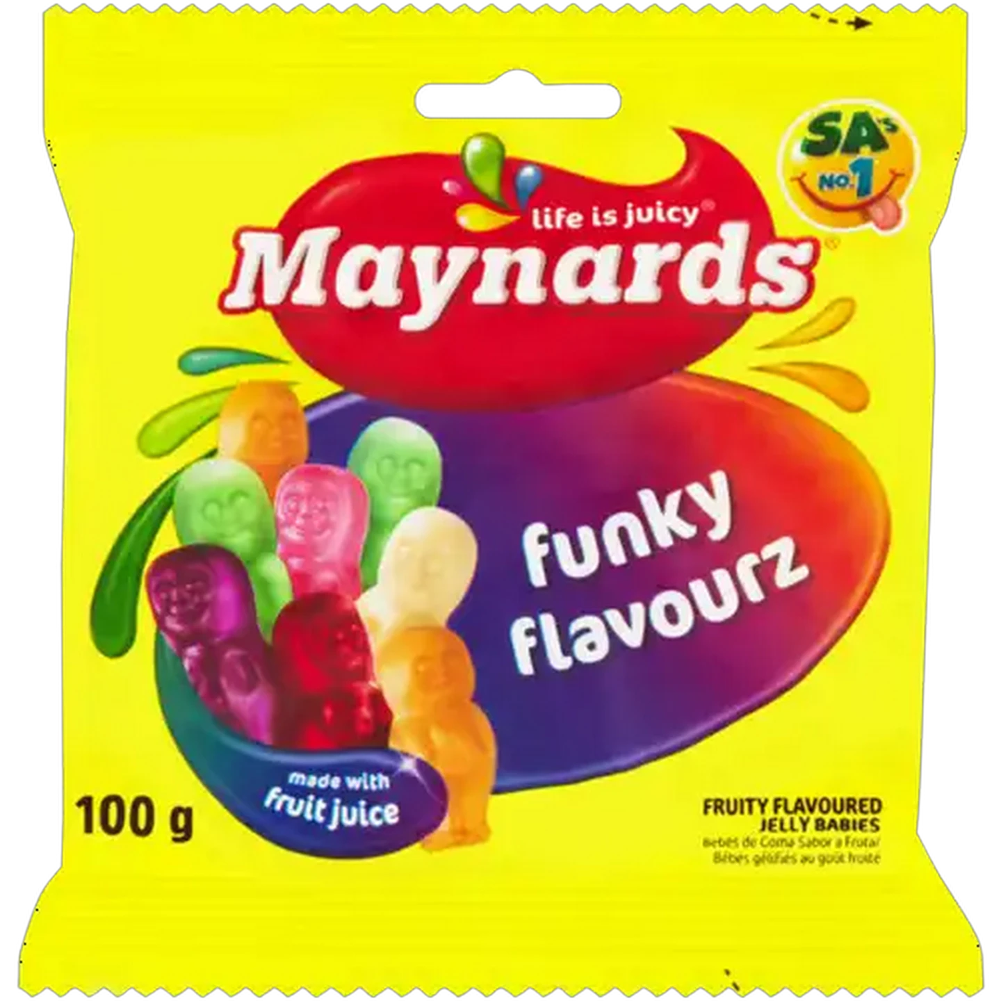 Image of Maynards Funky Flavourz Jelly Babies 100g