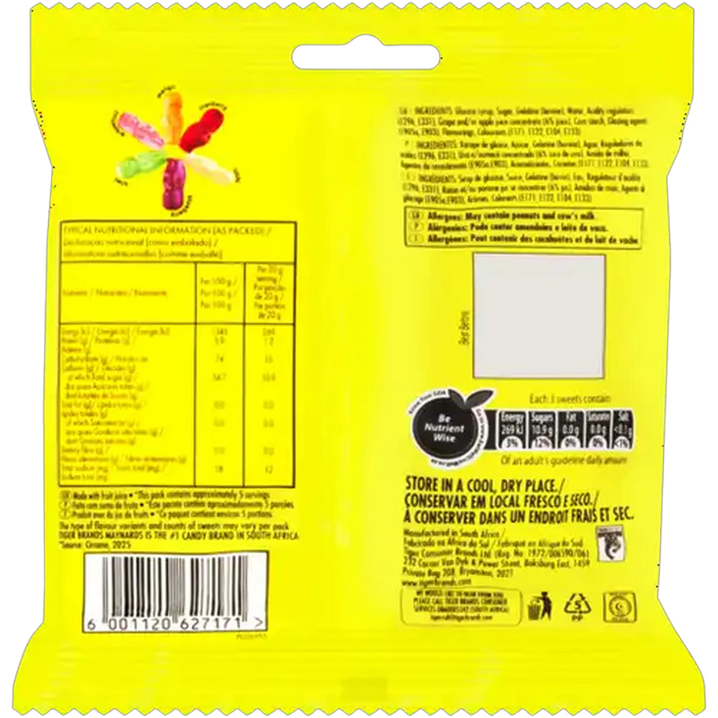 Image of Maynards Funky Flavourz Jelly Babies 100g