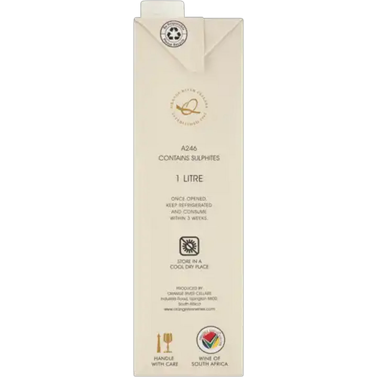 Image of Orange River Cellars Johannisberger Natural Sweet Rosé Box 1L