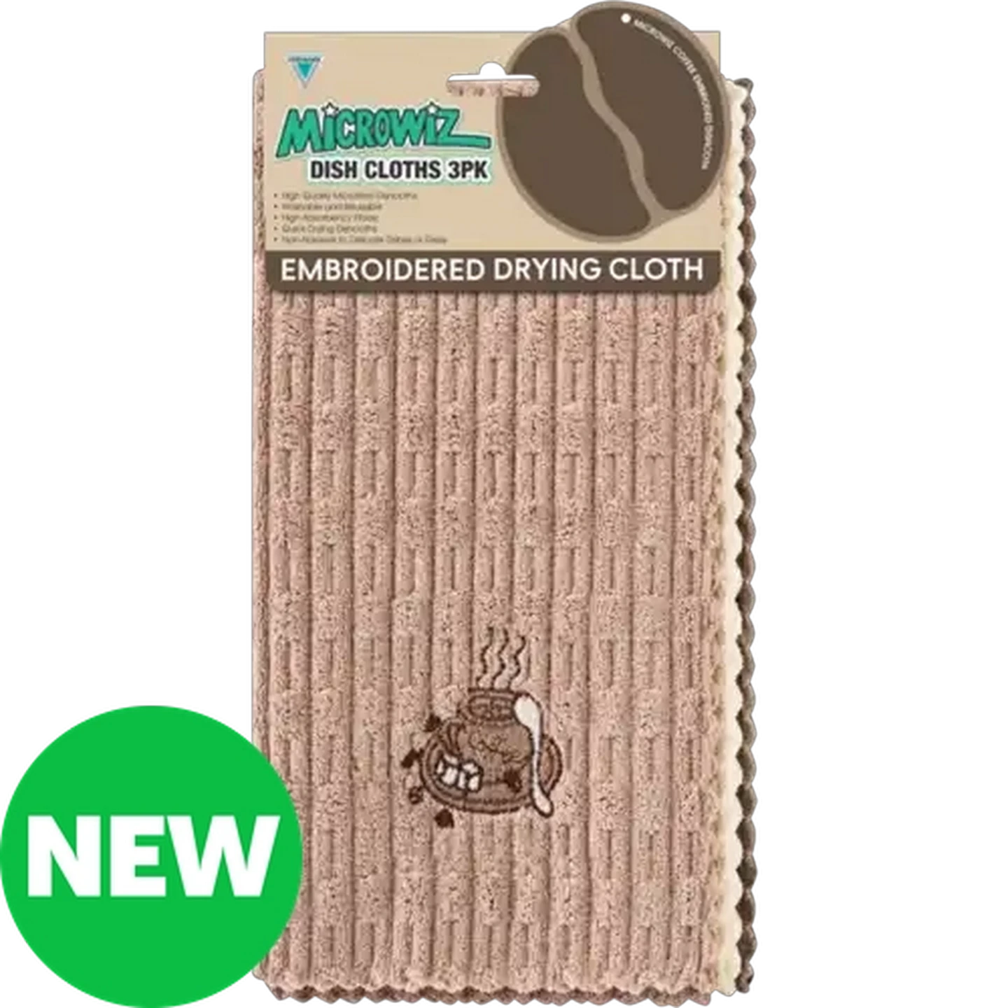 Image of Microwiz Coffee Kitchen Cloths 3-Pack