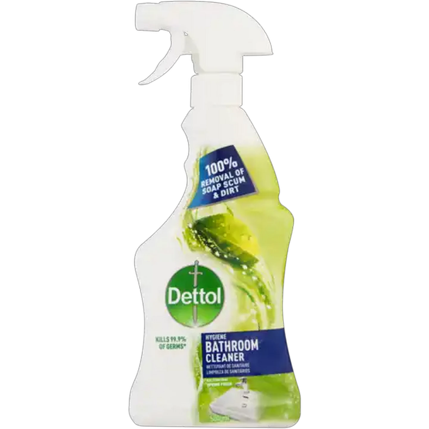 Image of Dettol Spring Fresh Bathroom Cleaner Trigger Bottle 500ml
