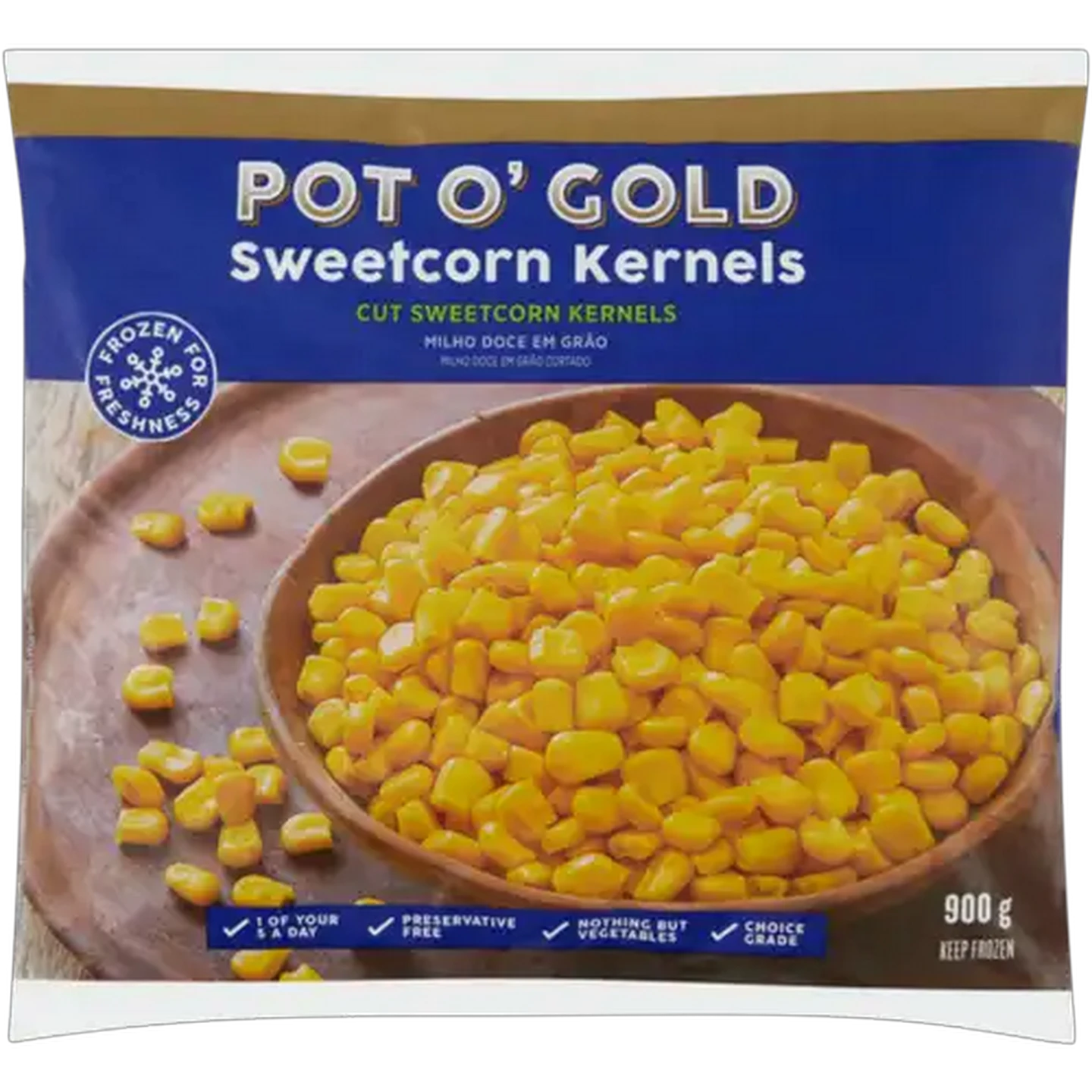 Image of Pot O' Gold Frozen Sweetcorn Kernels 900g