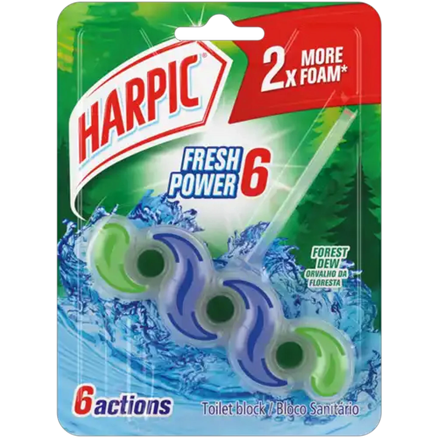 Image of Harpic Forest Dew Toilet Block 35g