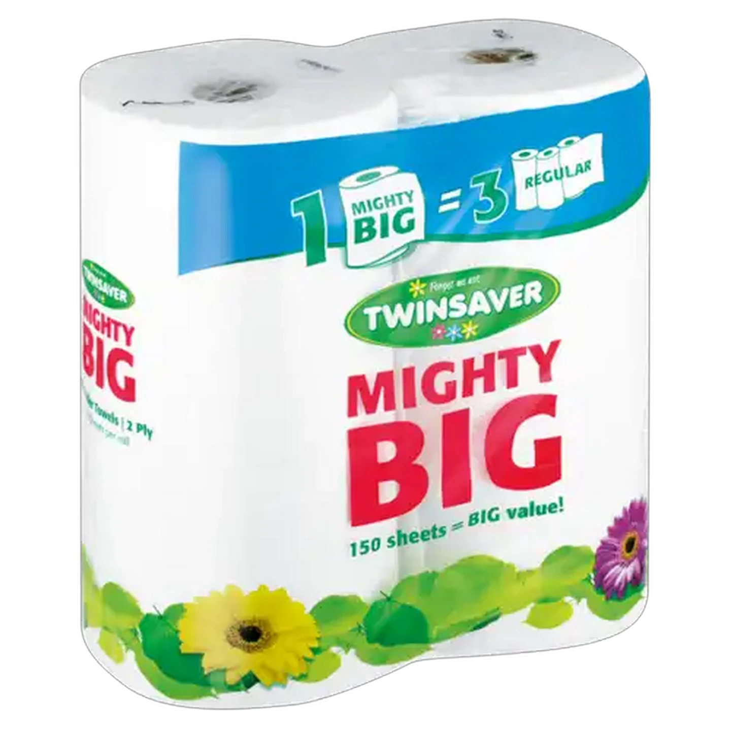 Image of Twinsaver Mighty Big Roller Towels 2 Pack