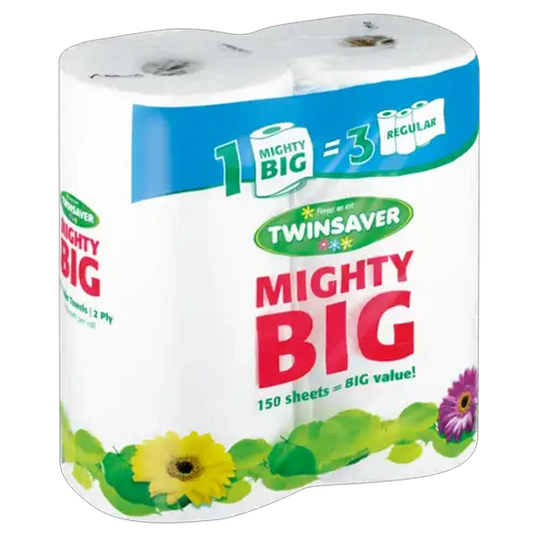 Twinsaver Mighty Big Roller Towels 2 Pack