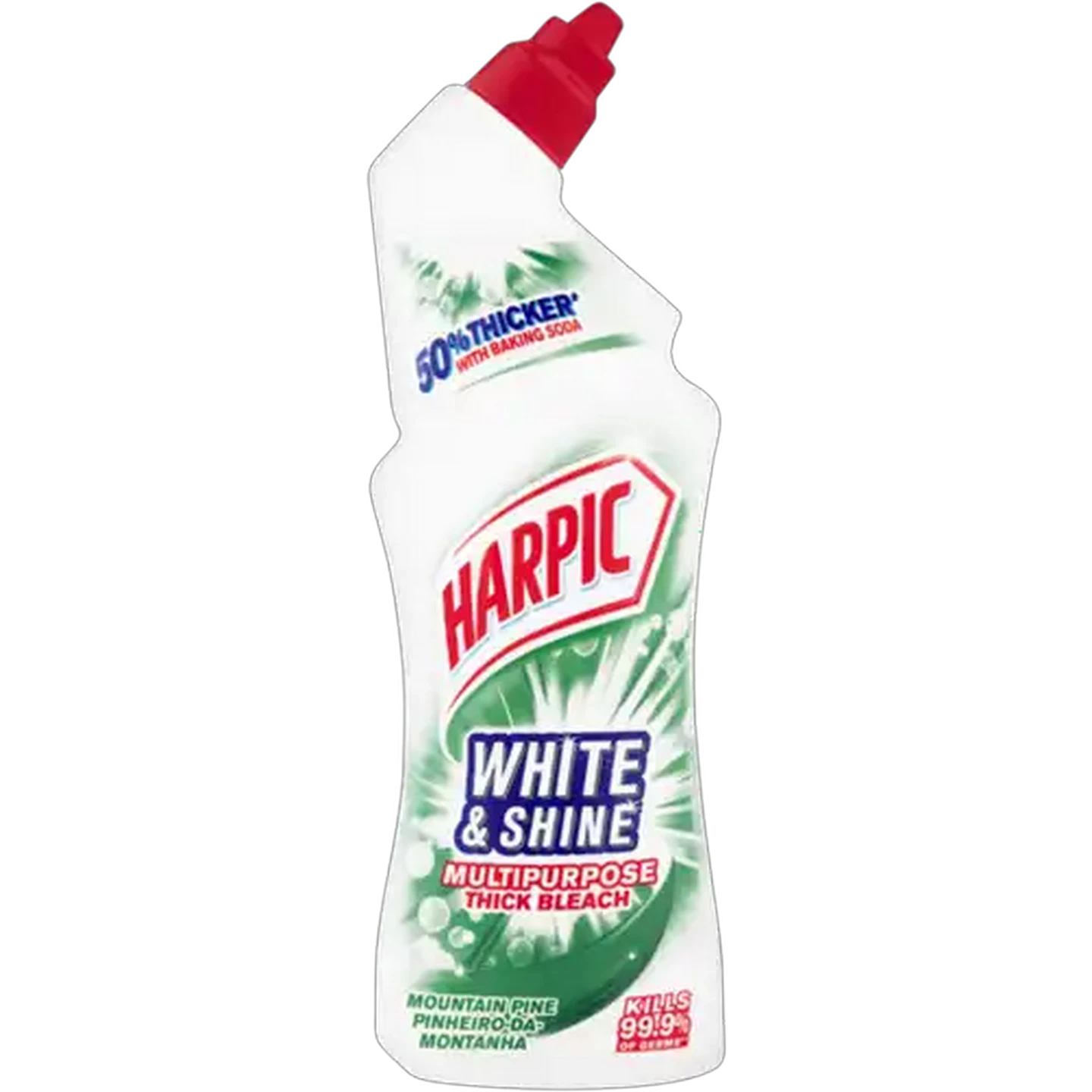 Image of Harpic White & Shine Mountain Pine Multipurpose Thick Bleach 750ml