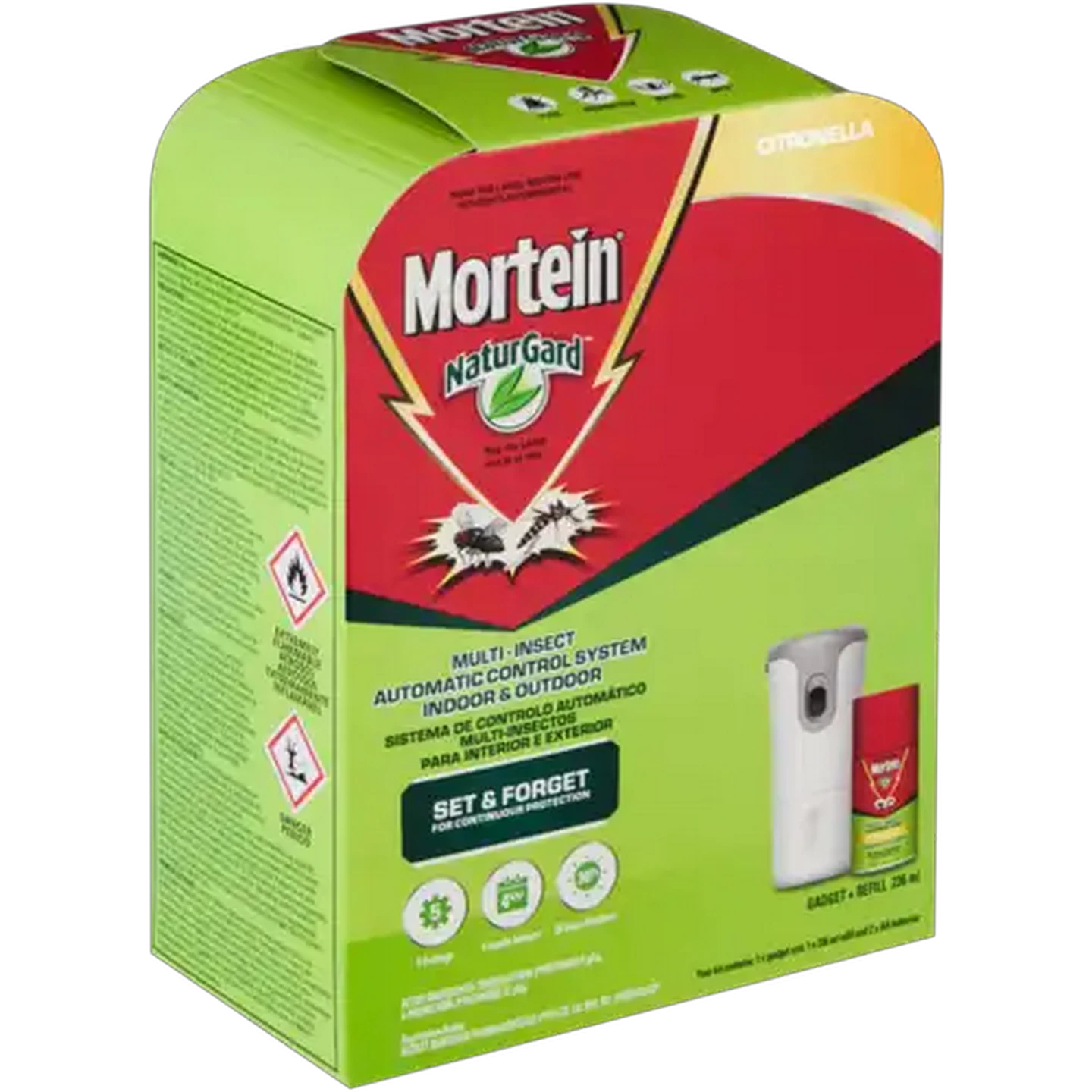 Image of Mortein NaturGard Citronella Multi-Insect Automatic Control System 236ml