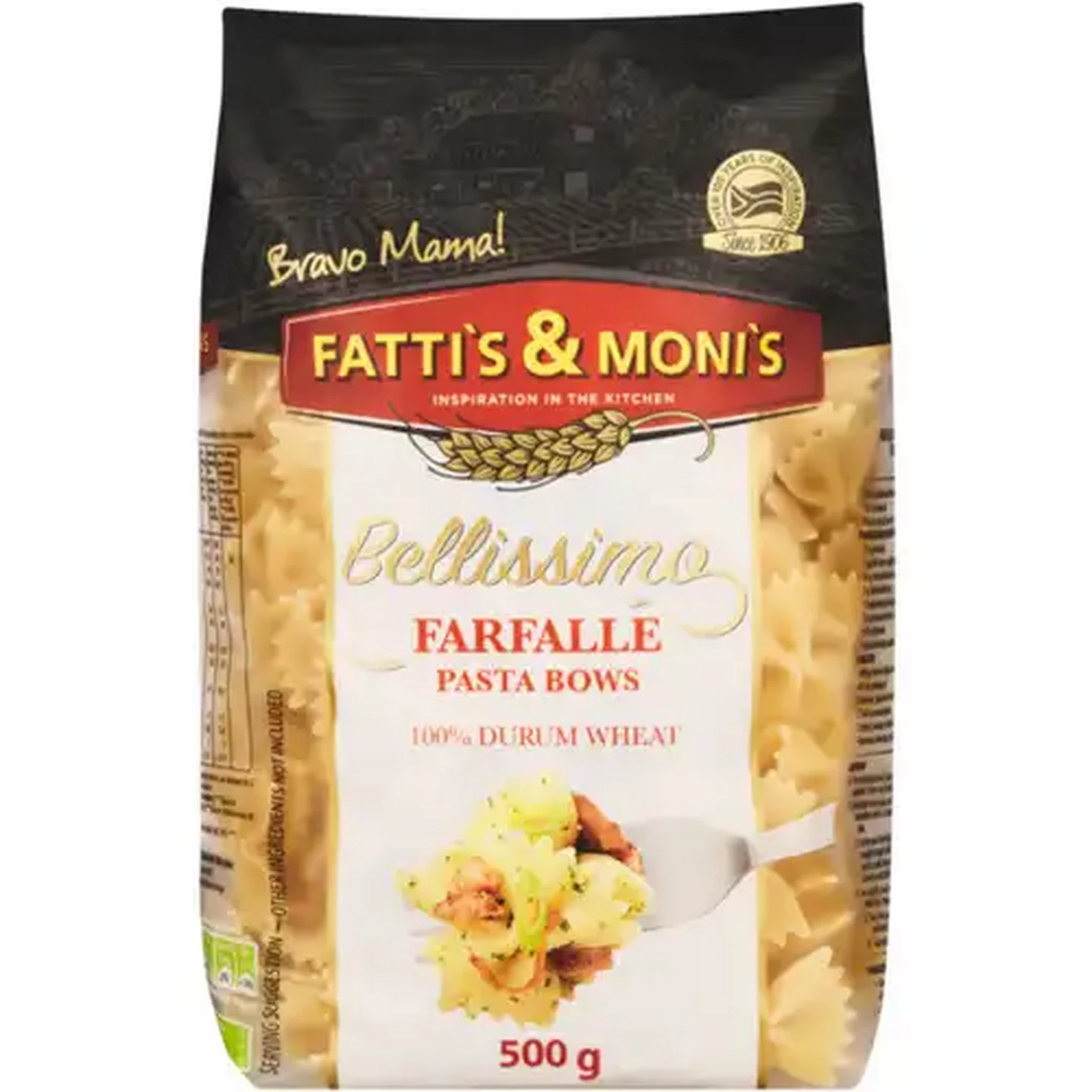 Image of Fatti's & Moni's Bellissimo Farfalle Pasta Bows 500g
