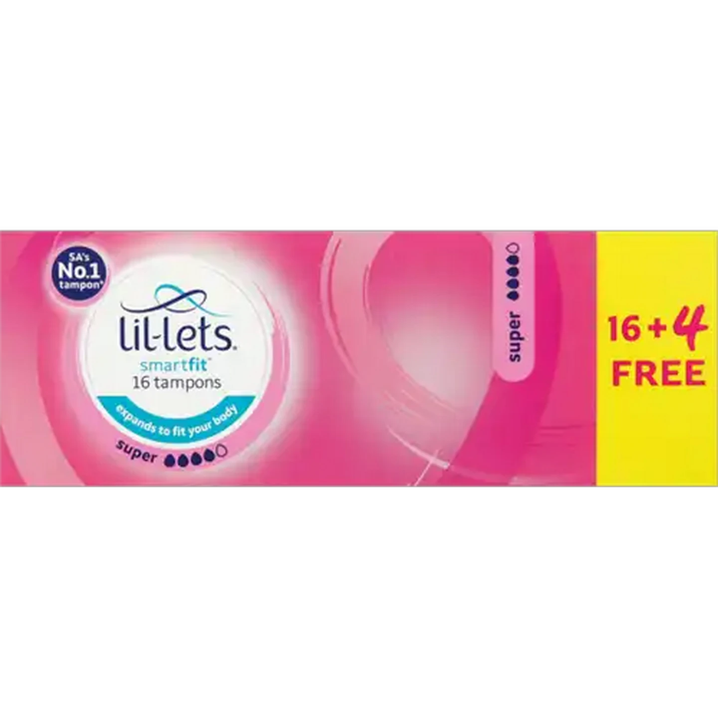 Image of Lil-Lets Smartfit Super Tampons 16 + 4 Pack