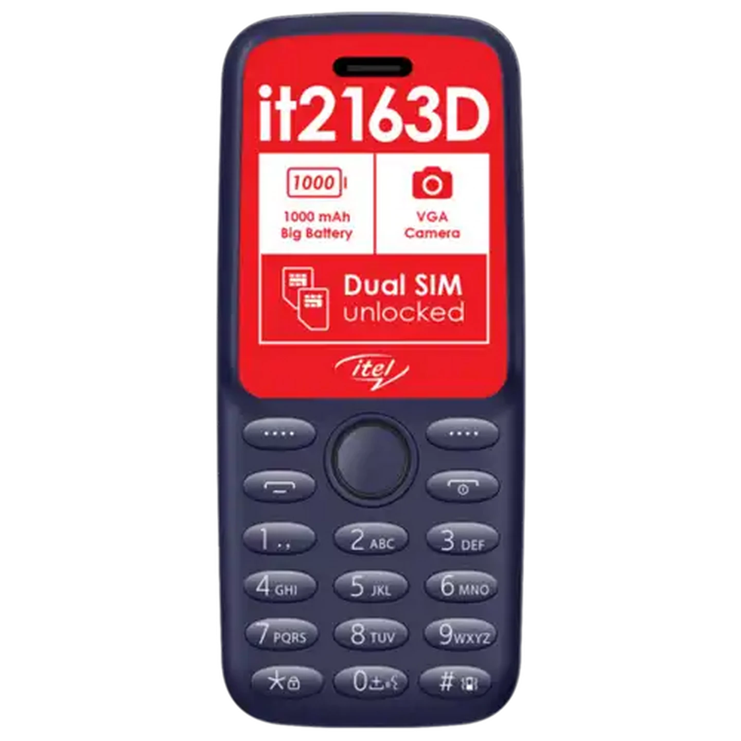 Image of itel Deep Blue it2163D Dual SIM Cellphone