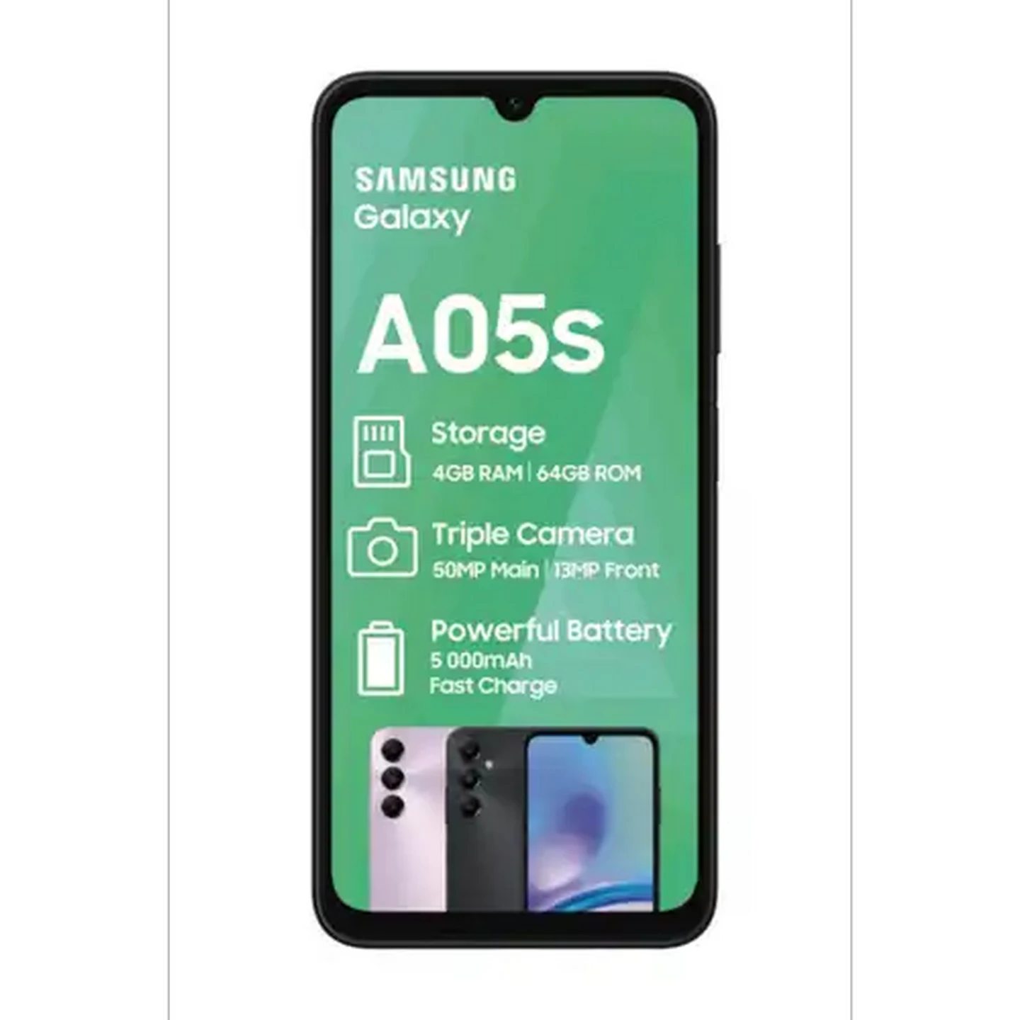 Image of Samsung A05S Black Cellphone