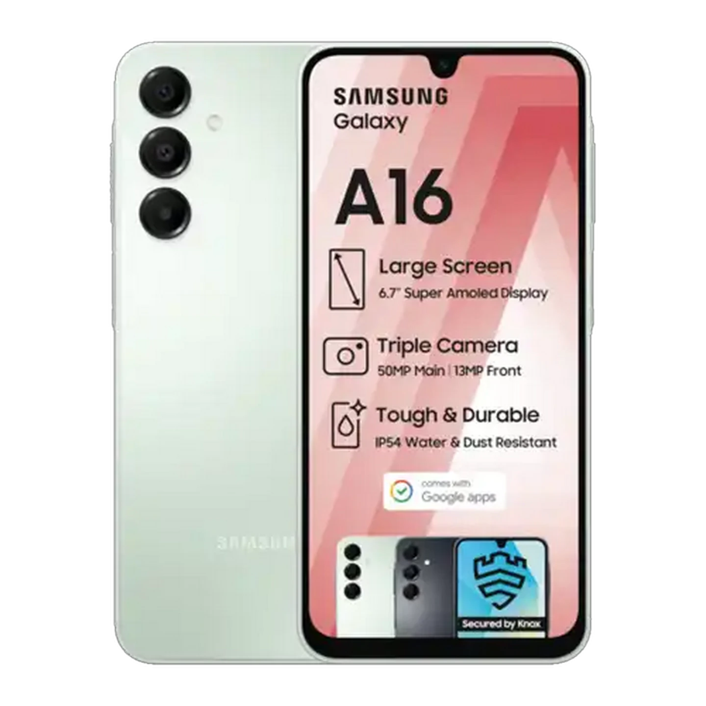 Image of Samsung Galaxy A16 Light Green Dual SIM Cellphone