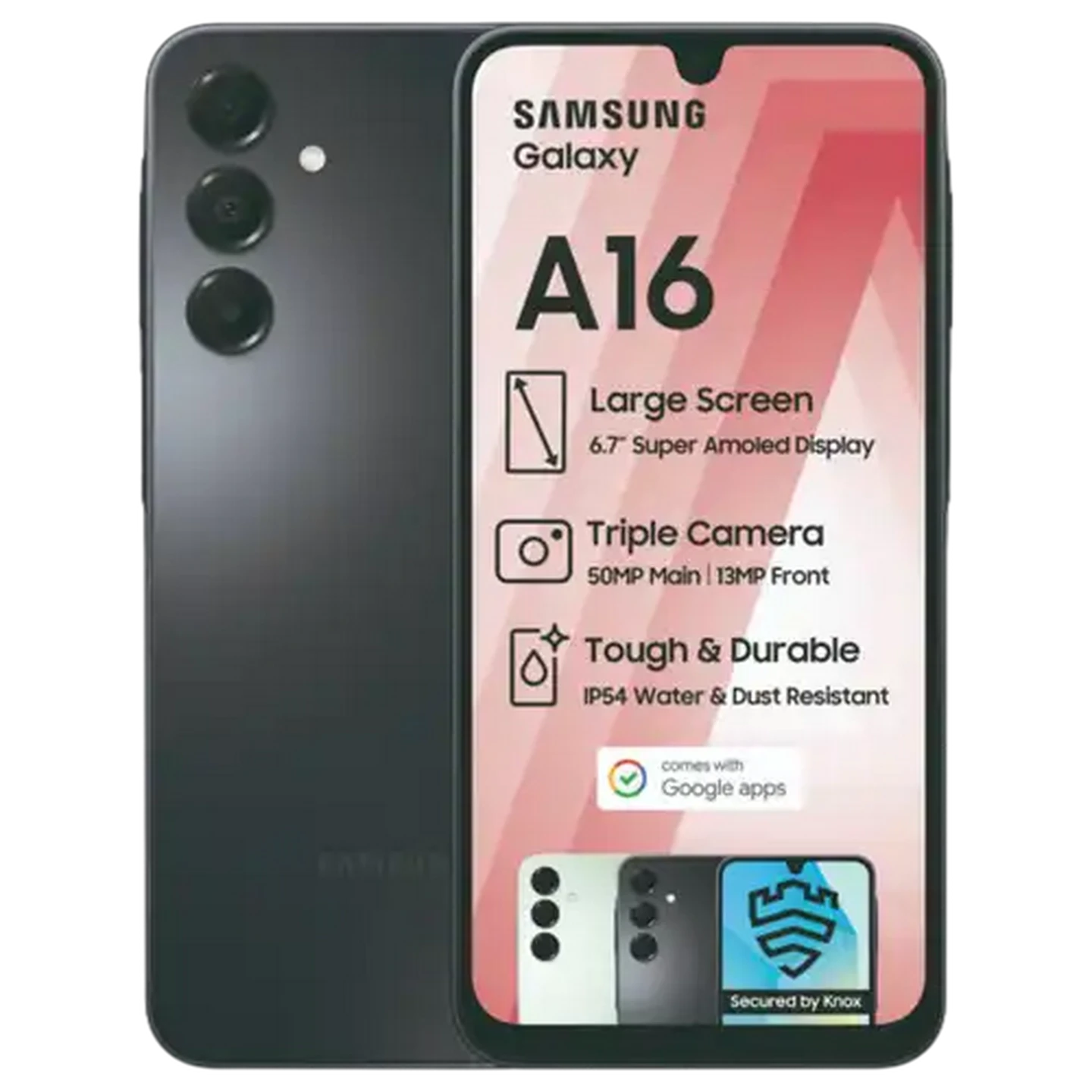 Image of Samsung Galaxy A16 Black Smartphone