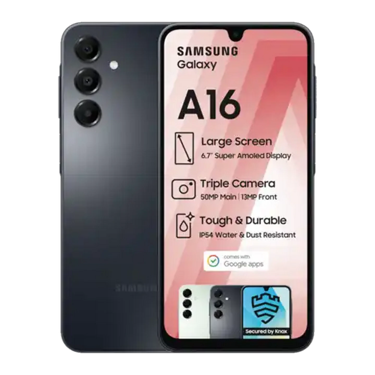 Image of Samsung Galaxy A16 Black Smartphone