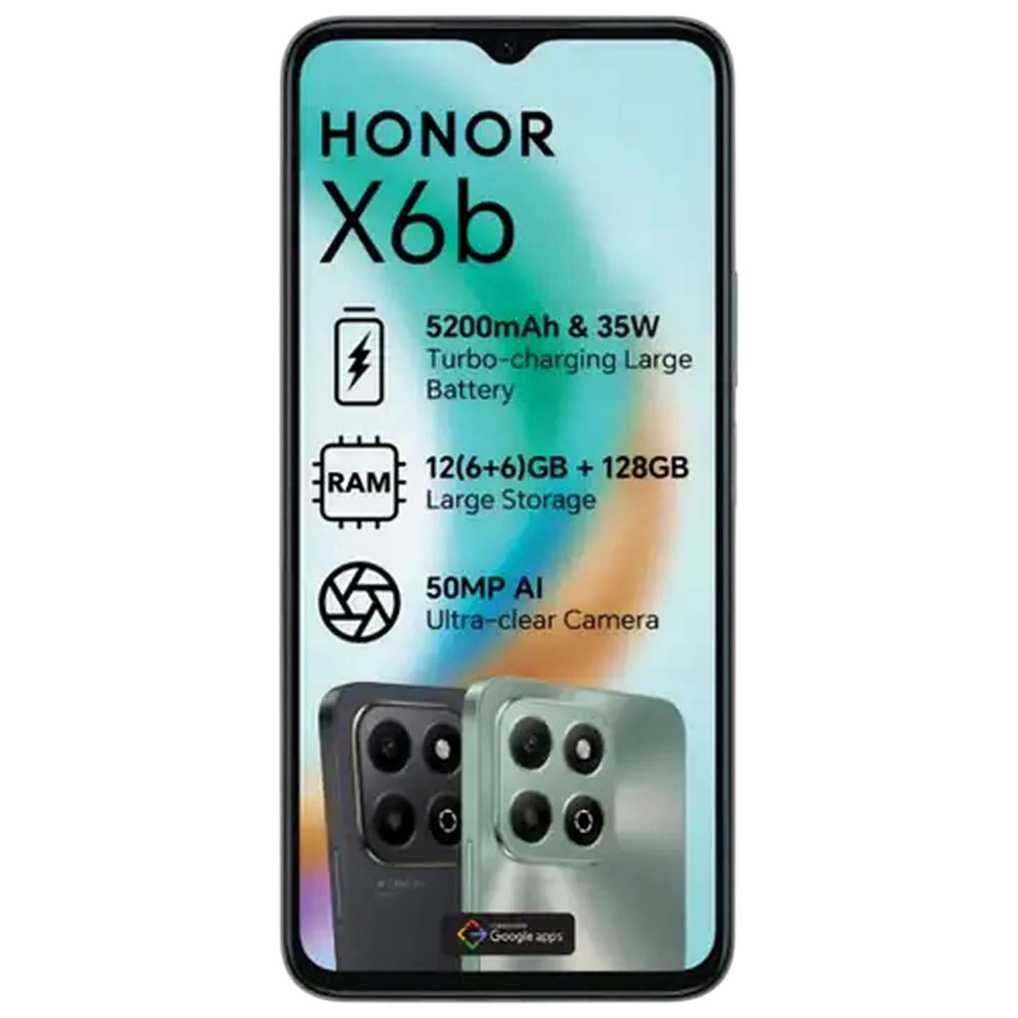 Image of Honor X6B Black Smartphone