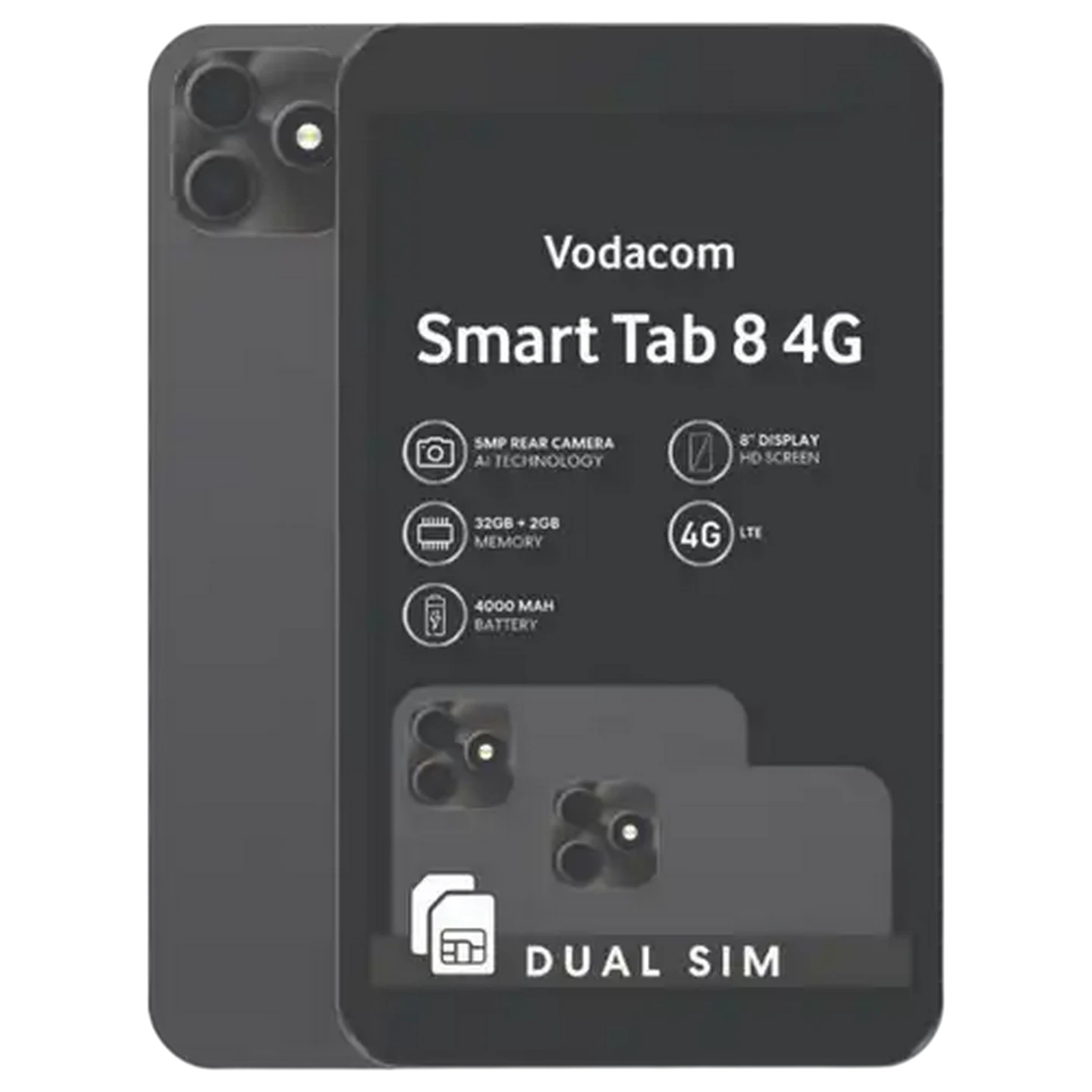 Image of Vodacom Smart Tab 8 Black (Network Locked)
