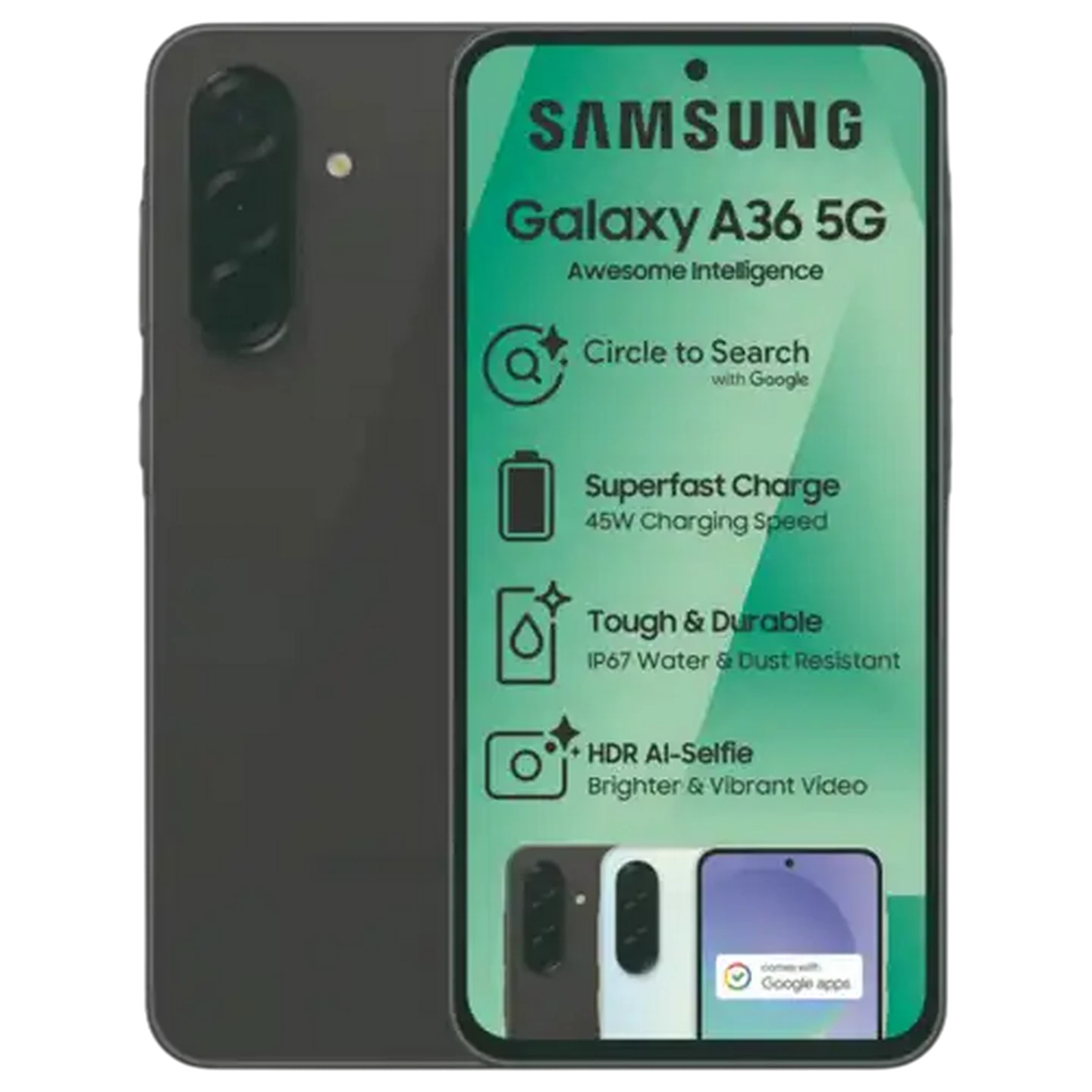 Image of Samsung Galaxy A36 Black Smartphone 128GB