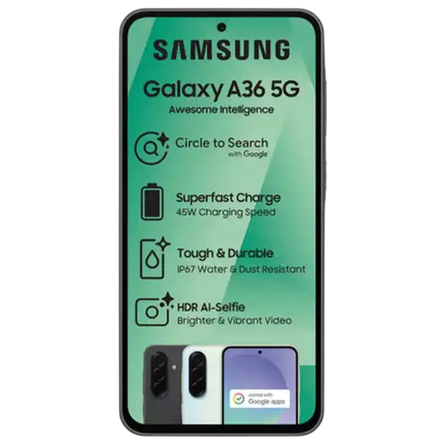 Image of Samsung Galaxy A36 Black Smartphone 128GB