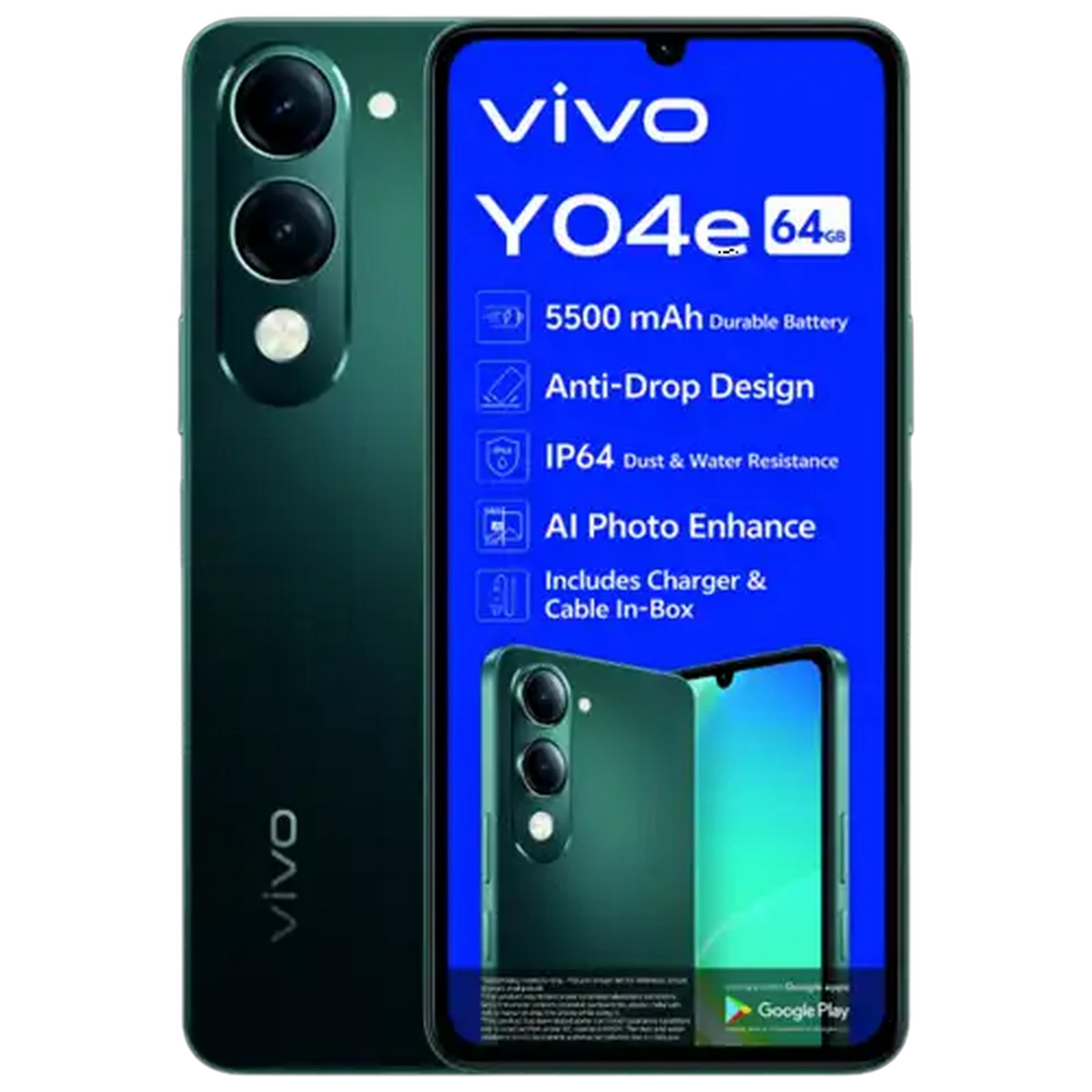 Image of Vivo YO4E Green Mobile Handset