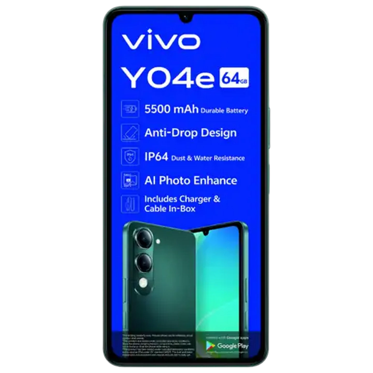 Image of Vivo YO4E Green Mobile Handset