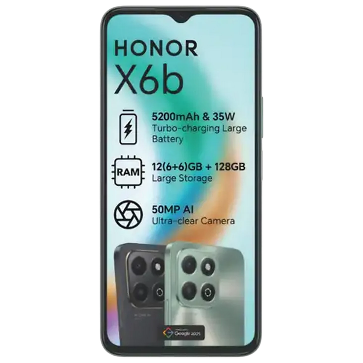 Image of Honor X6B Green Smartphone