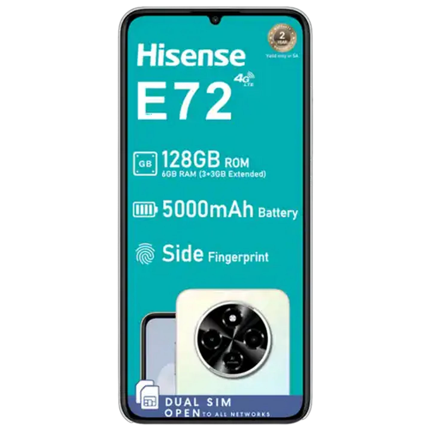 Image of Hisense E72 White Cellphone