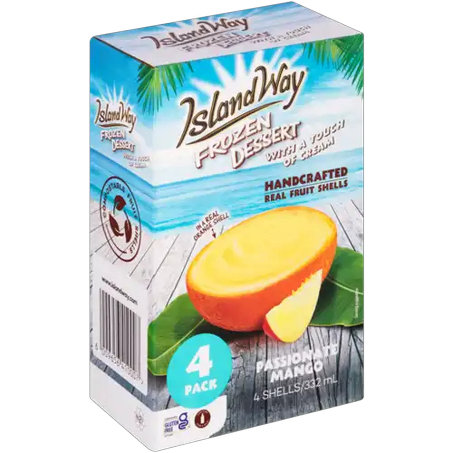 Image of Island Way Passionate Mango Frozen Dessert 4 Pack