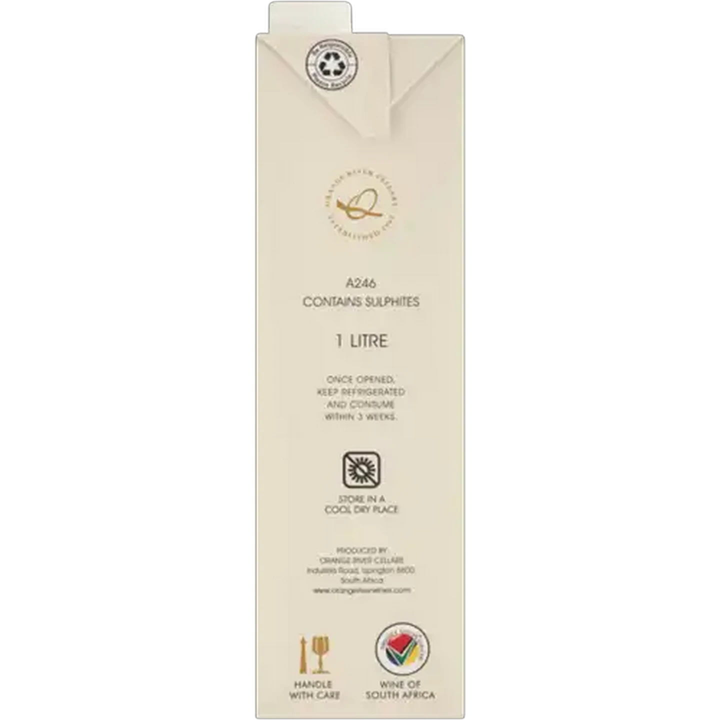 Image of Orange River Cellars Johannisberger Natural Sweet White Box 1L