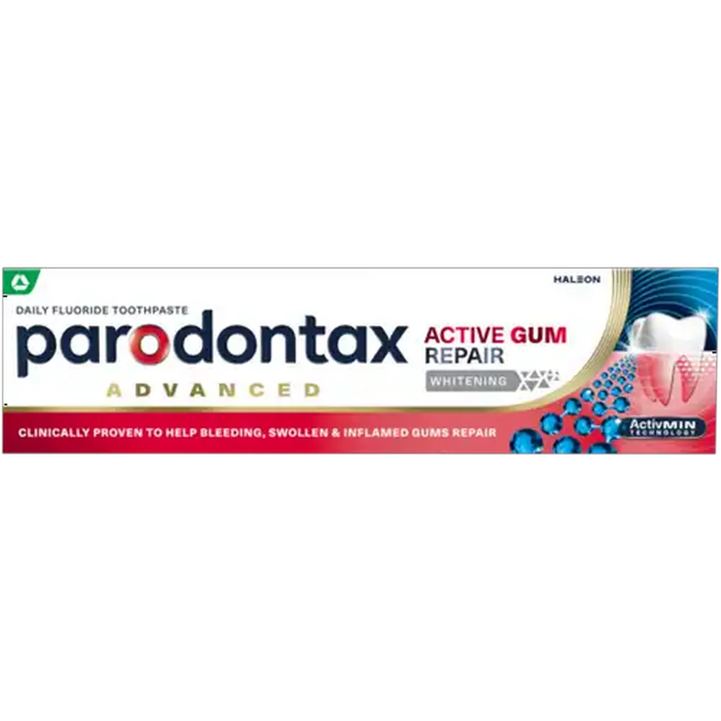 Image of Parodontax Active Gum Repair Whitening Advanced Daily Fluoride Toothpaste 75ml