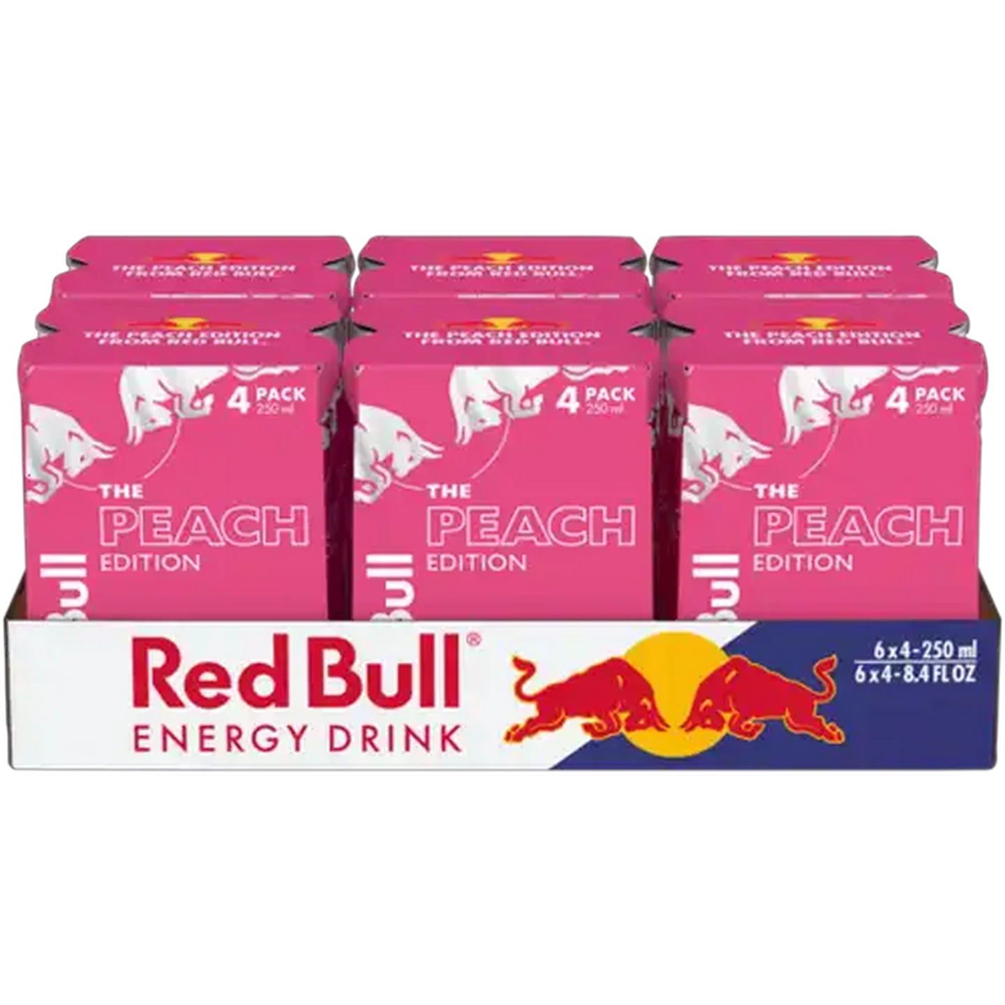 Image of Red Bull The Peach Edition White Peach Flavour Energy Drink 24 x 250ml