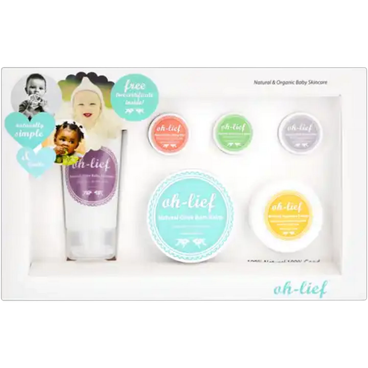 Image of Oh-Lief Natural Baby Skincare Gift Box 6 Piece